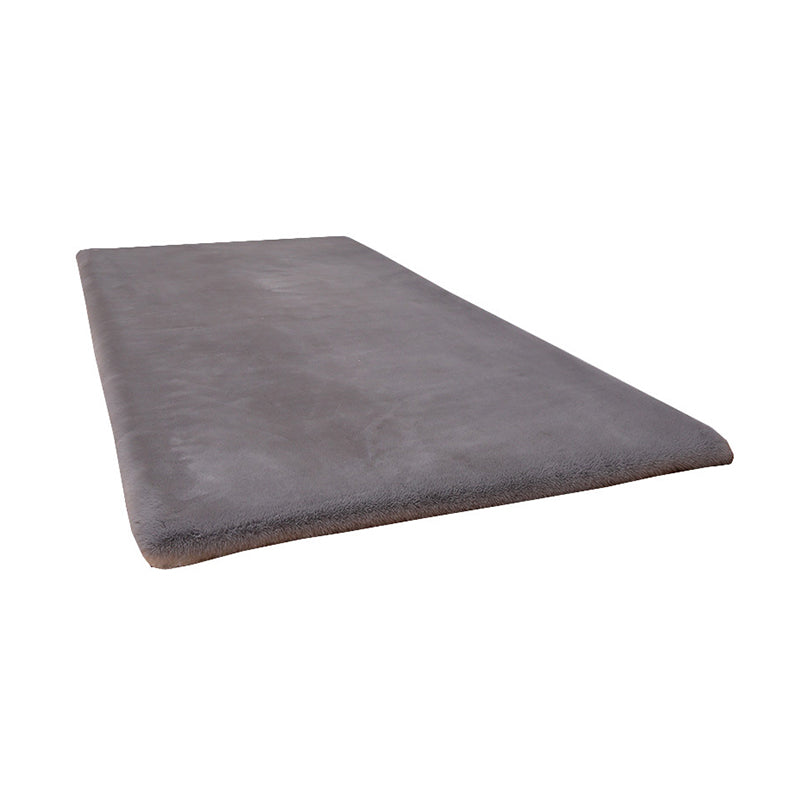 Tapis Simple en polyester de couleur unie, tapis contemporain, lavable, pour la décoration de la maison