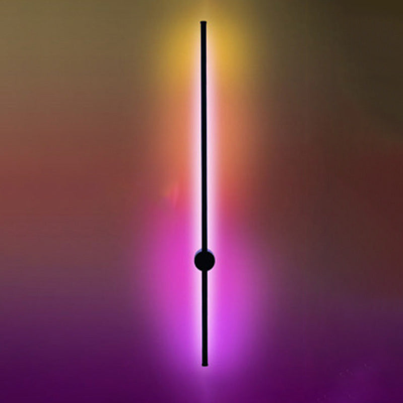 Stile moderno RGB Light Metallic Sconce Lighting Prontoni murali per la camera da letto per la camera da letto d'albergo