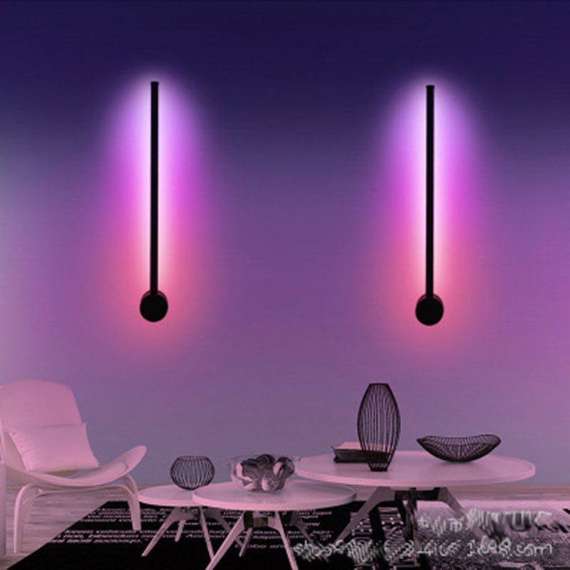 Stile moderno RGB Light Metallic Sconce Lighting Prontoni murali per la camera da letto per la camera da letto d'albergo