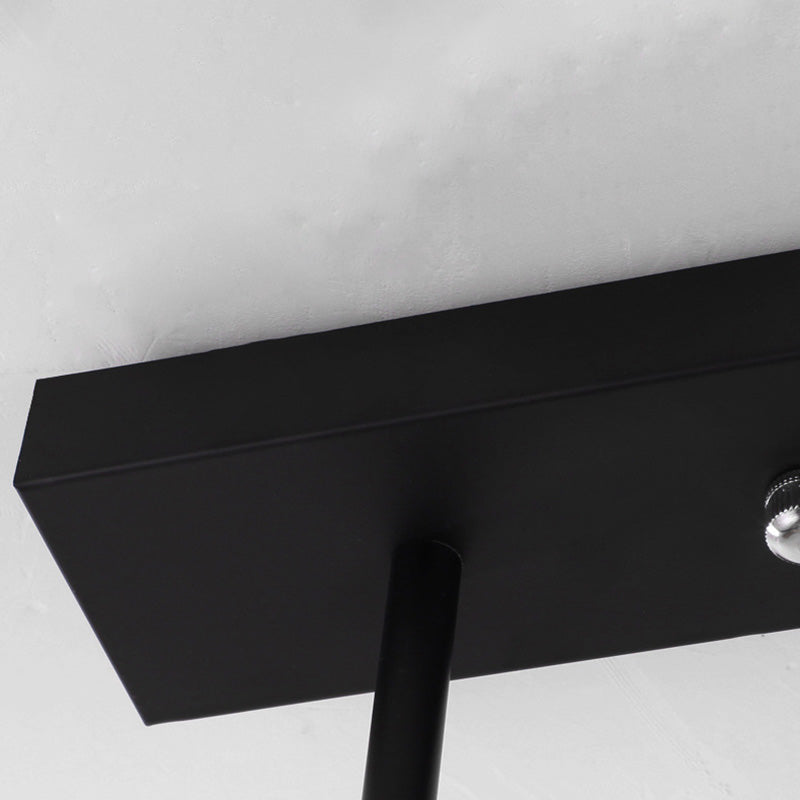 Rectangle Island Chandelier Lights Industrial Metal Chandelier Lighting Fixtures for Dining Table