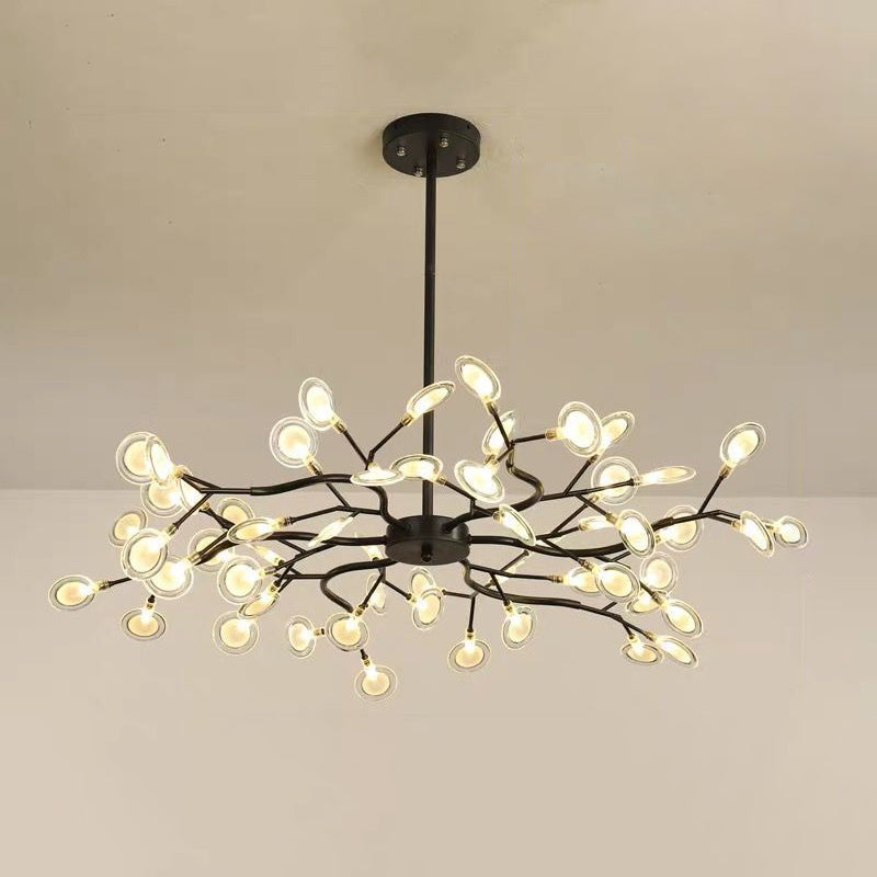 Multi-Light Firefly Decke Anhänger modernistischer Metallkronleuchter für Wohnzimmer