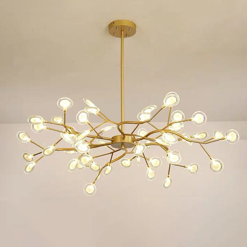 Multi-Light Firefly Decke Anhänger modernistischer Metallkronleuchter für Wohnzimmer