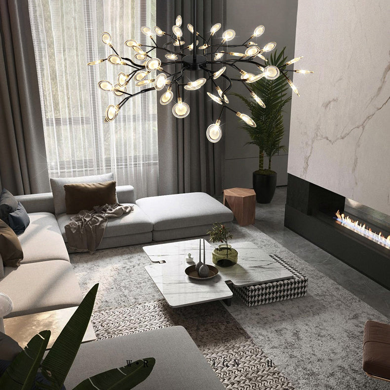 Multi-Light Firefly Decke Anhänger modernistischer Metallkronleuchter für Wohnzimmer