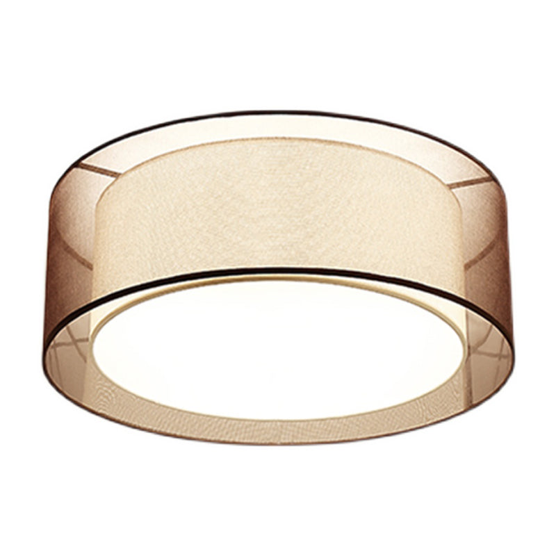 Plafonnier carré/rond en tissu de Style chinois, plafonnier pour salon