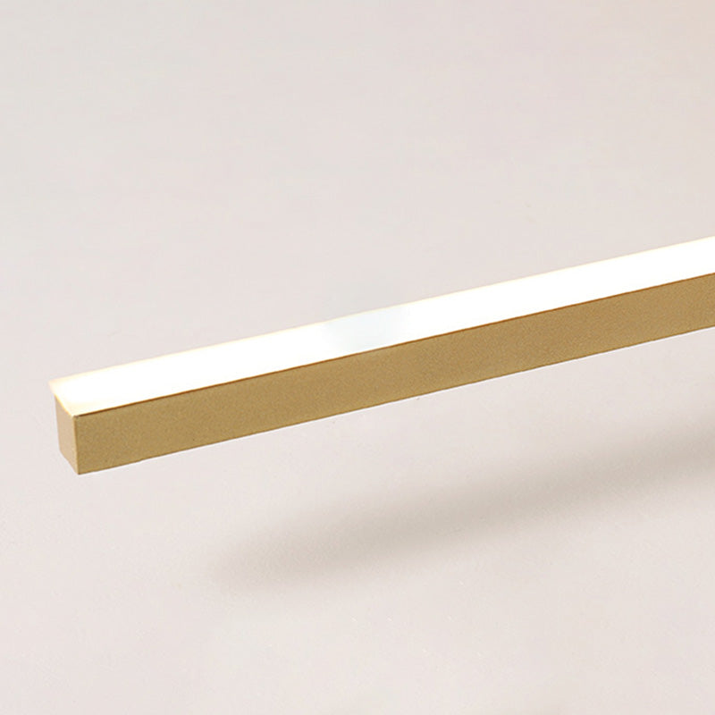 Modern Gold Semi Flush Ceiling Spotlight LED Track Light Fixture for Dinning Room