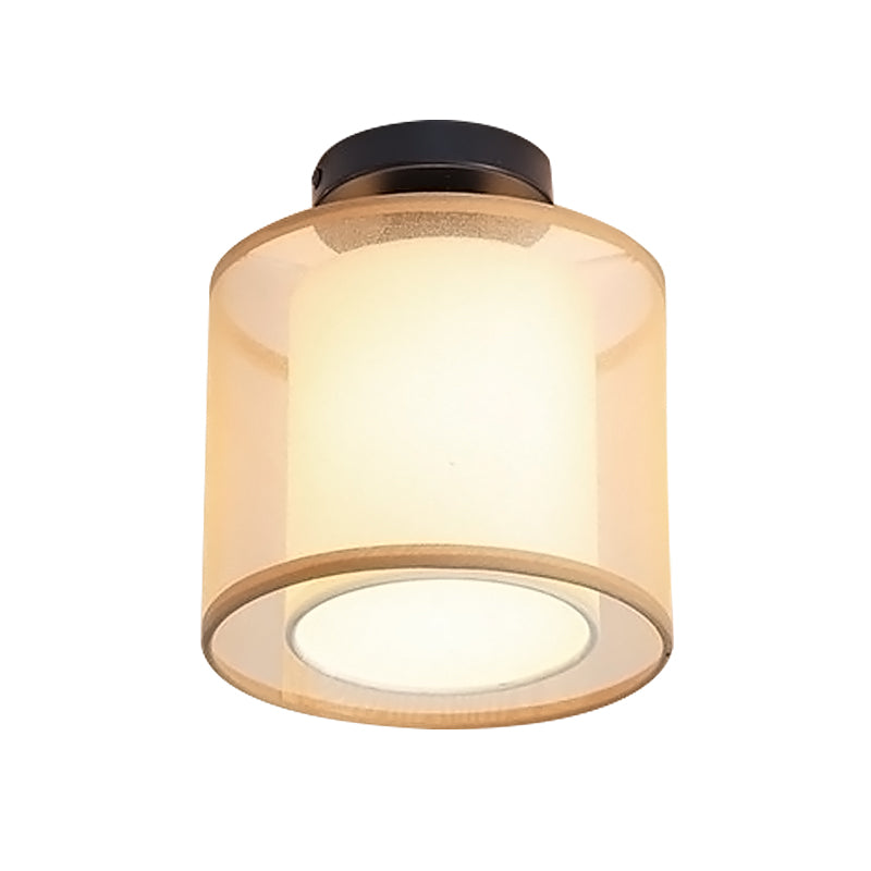 Inbouw plafondlamp in Aziatische stijl, stof, voor woonkamer, eetkamer