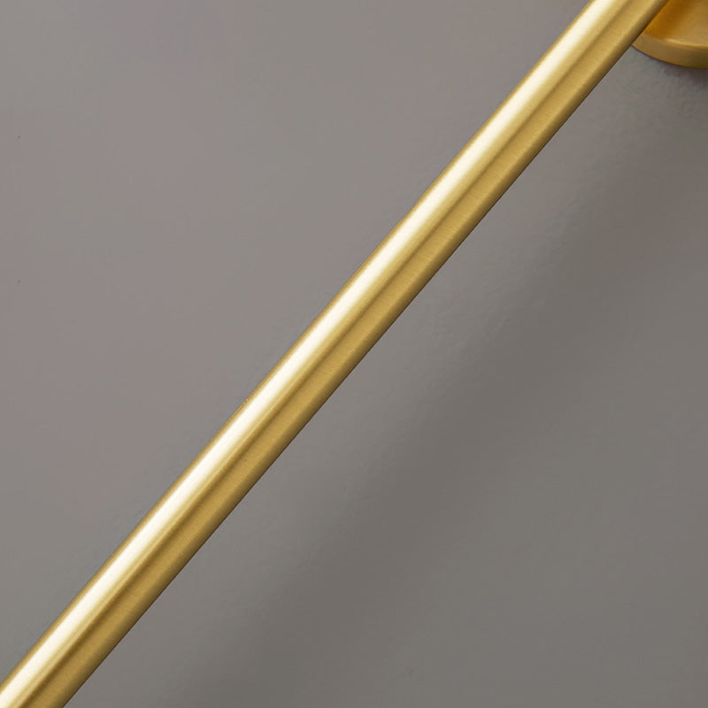 Bola Bedside Pared Lámpara colgante de vidrio 1 Cabeza Minimalista Montaje de pared Luz de luz en oro