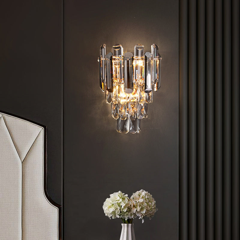 2 luces Luz de montaje de pared Luz de luz Postmoderno Estilo de hierro forjado Luz de pared de pared para sala de estar