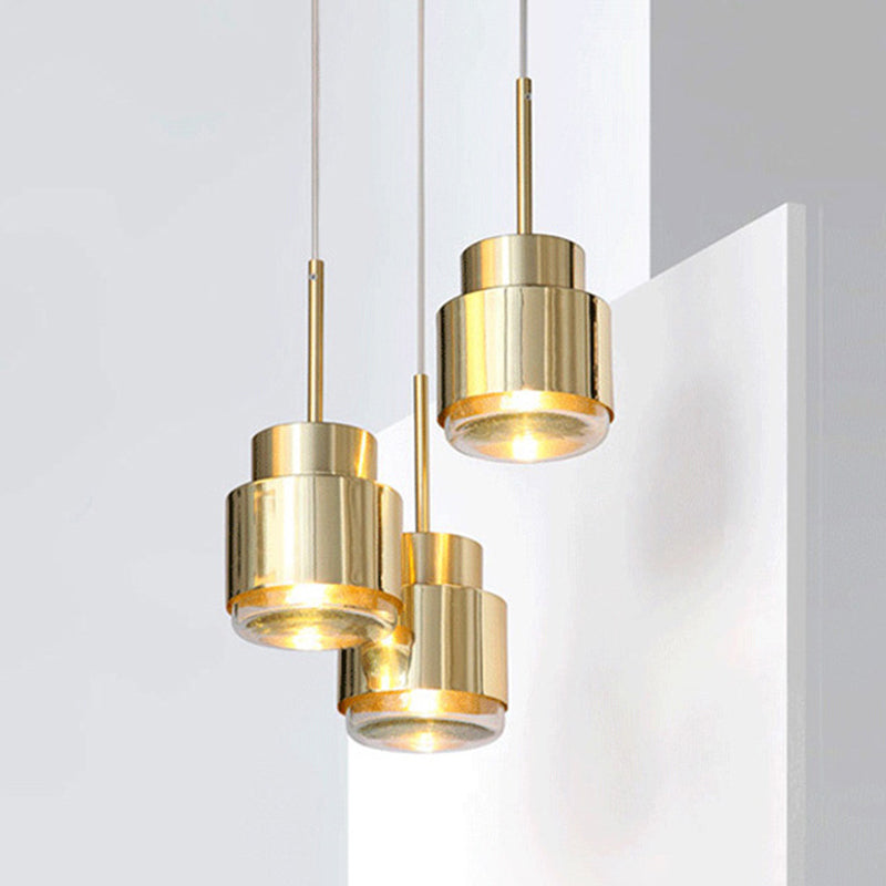 Iluminación colgante contemporánea creativa con sombra acrílica para cafetería cafetería