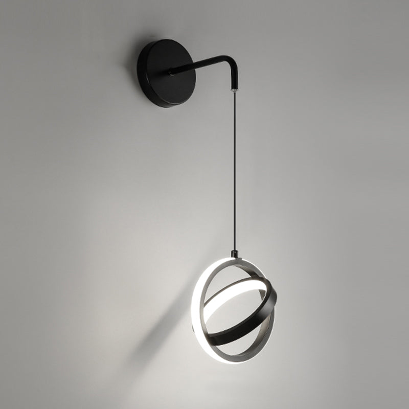Circlings Luz montada en la pared Minimalista Metal Bundside Led Pared colgante Luz