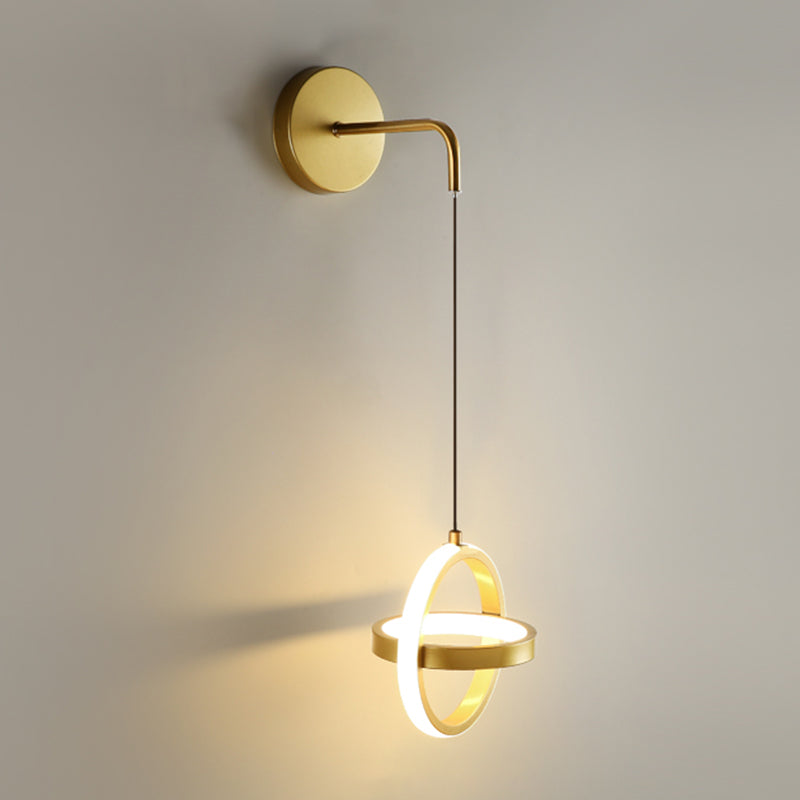 Circlings Luz montada en la pared Minimalista Metal Bundside Led Pared colgante Luz