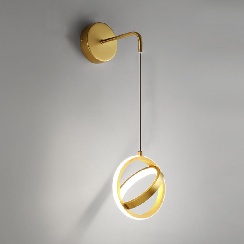 Circlings Luz montada en la pared Minimalista Metal Bundside Led Pared colgante Luz
