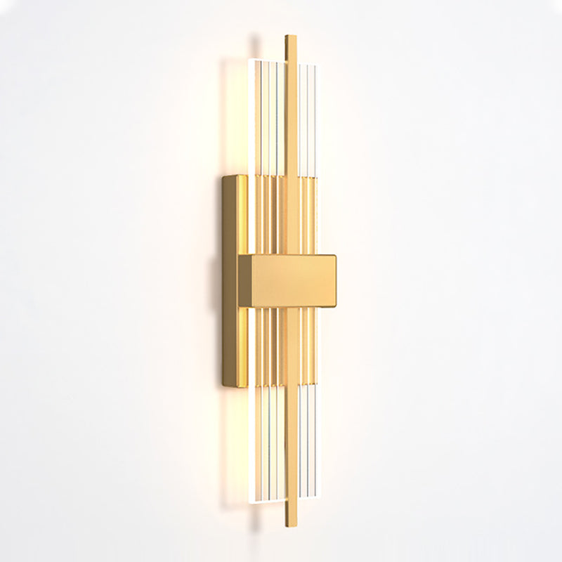 Luz de pared rectangular novedosa apliques modernas acrílico sala de estar LED luz montada de pared
