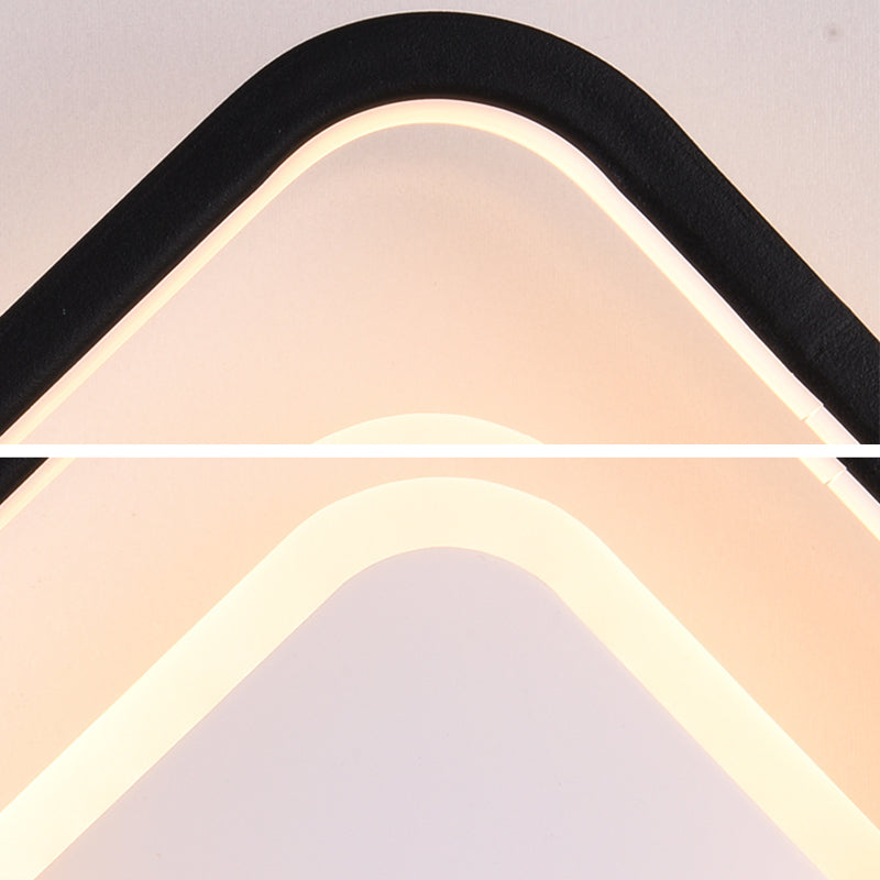 Luce murale a forma geometrica minimalista Luce a LED SCONCE LED in bianco nero in bianco