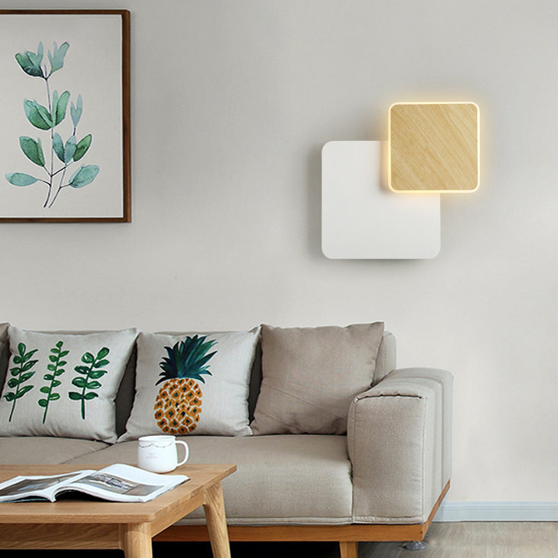 Finitura in legno Mobile sfumatura da muro da parete Minimalist LED SCONCE LUCE PER LAVOGLIA