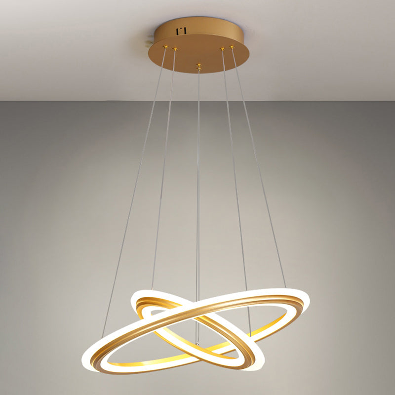 Accesorios de iluminación de lámpara de múltiples niveles Lámpara colgante de lámpara de 3 luces con sombra acrílica