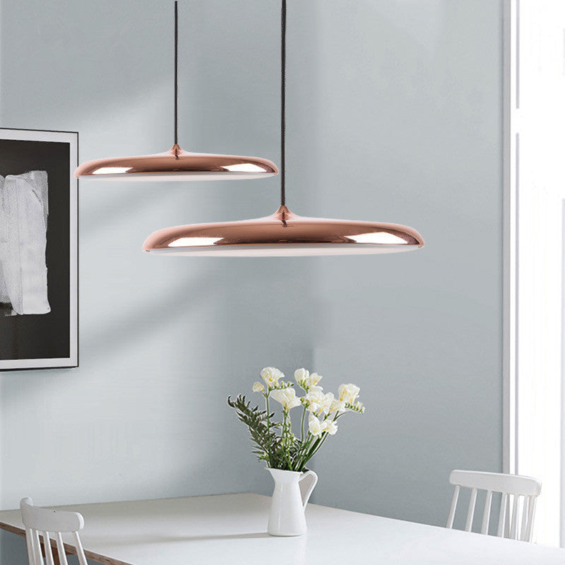 Contemporary Simplicity Farmhouse Ceiling Light with Unique Metal Shade