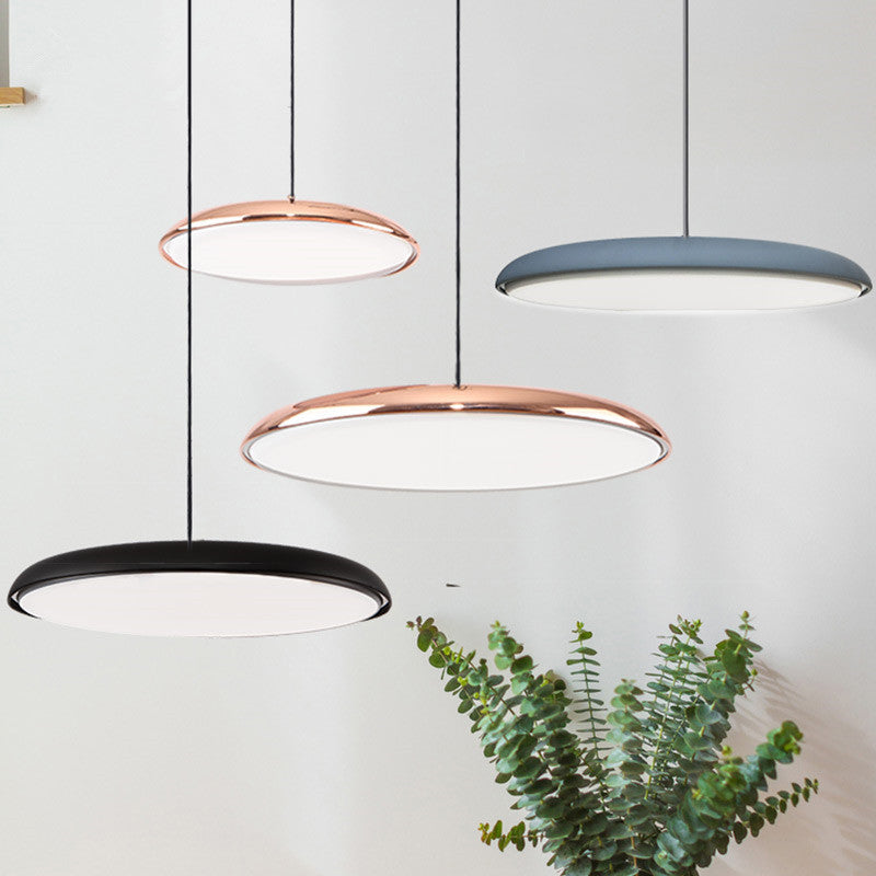 Contemporary Simplicity Farmhouse Ceiling Light with Unique Metal Shade