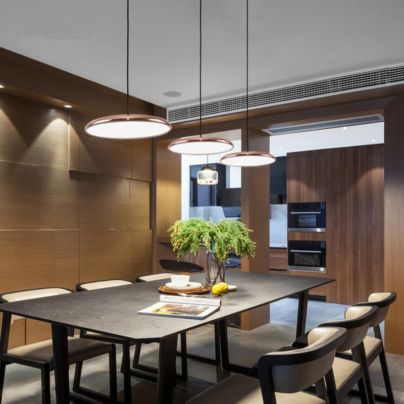 Contemporary Simplicity Farmhouse Ceiling Light with Unique Metal Shade