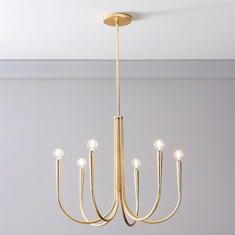 Designer Candle Chandelier Light Fixture Multi-Head Chandelier Pendant Light for Living Room