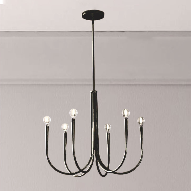 Designer Candle Chandelier Light Fixture Multi-Head Chandelier Pendant Light for Living Room