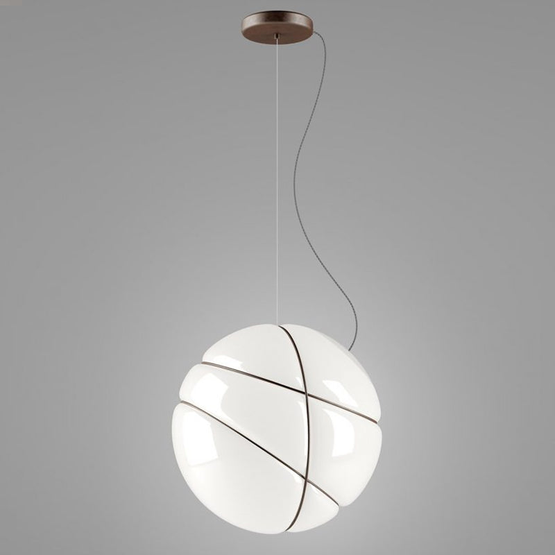 Global Ceiling Light Modernist White Glass 1 Bulb Dining Room Pendant Lighting