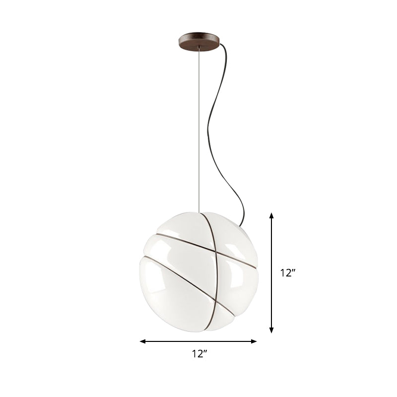 Global Ceiling Light Modernist White Glass 1 Bulb Dining Room Pendant Lighting