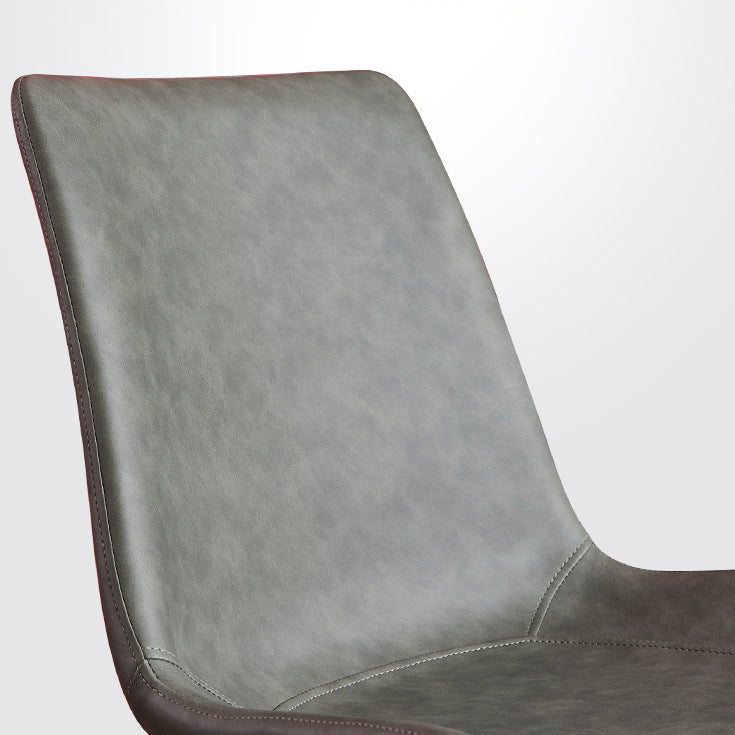 PU Leather Contemporary Restaurant Side Chair Parsons Multi-color Dining Chair