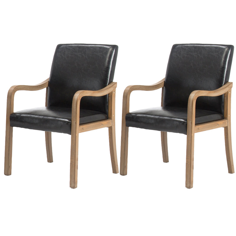 Chaise de salle à manger en bois rembourrée à dossier solide de fauteuil de maison contemporaine