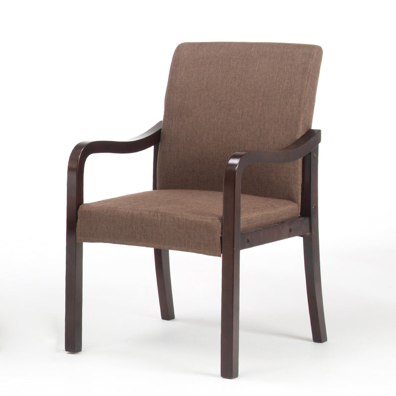 Chaise de salle à manger en bois rembourrée à dossier solide de fauteuil de maison contemporaine