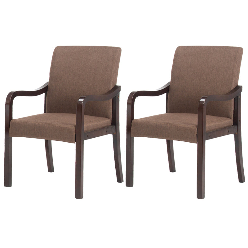 Chaise de salle à manger en bois rembourrée à dossier solide de fauteuil de maison contemporaine