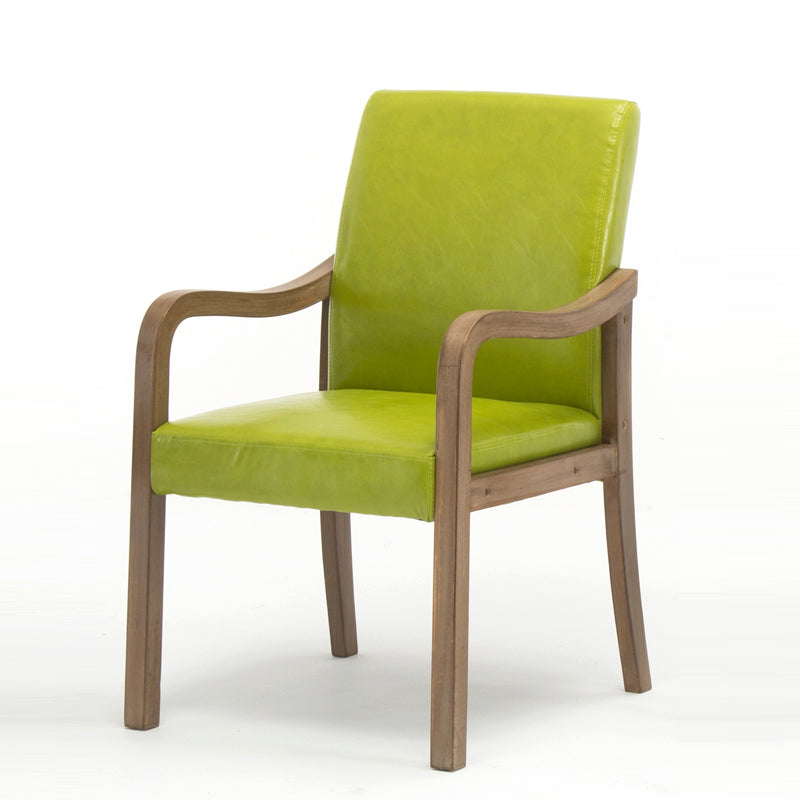 Chaise de salle à manger en bois rembourrée à dossier solide de fauteuil de maison contemporaine