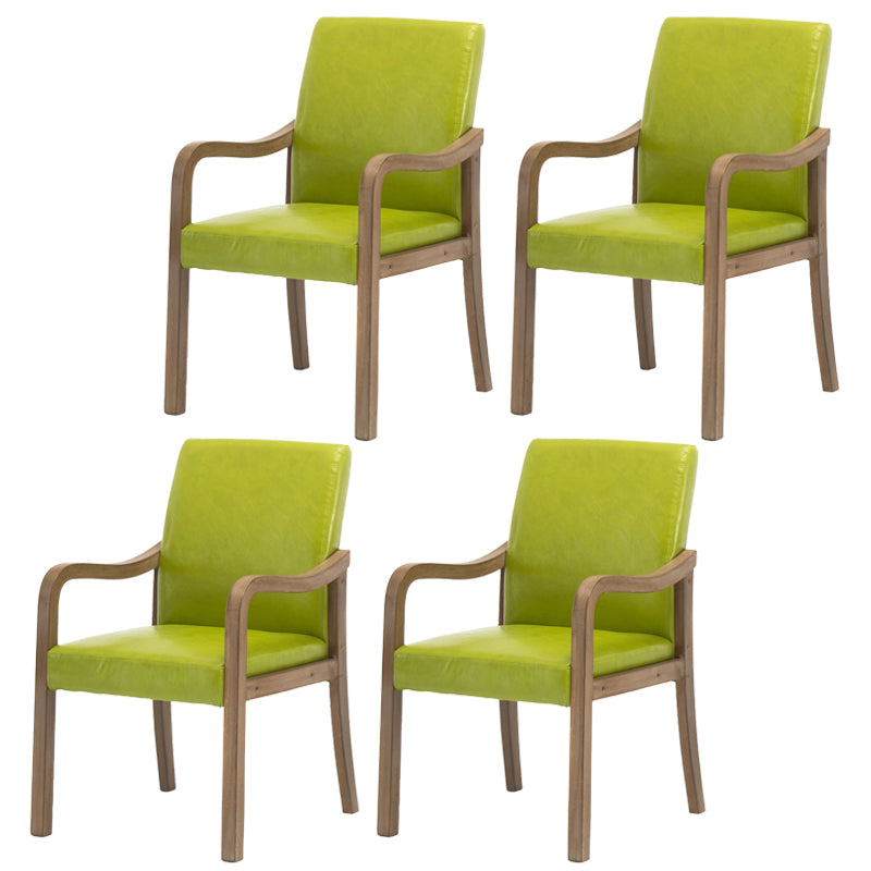 Chaise de salle à manger en bois rembourrée à dossier solide de fauteuil de maison contemporaine