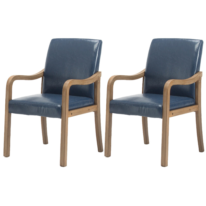 Chaise de salle à manger en bois rembourrée à dossier solide de fauteuil de maison contemporaine