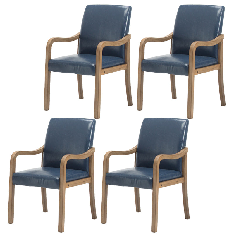 Chaise de salle à manger en bois rembourrée à dossier solide de fauteuil de maison contemporaine