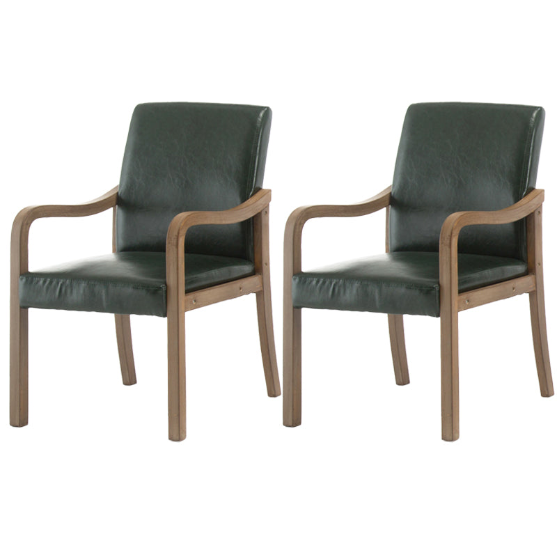 Chaise de salle à manger en bois rembourrée à dossier solide de fauteuil de maison contemporaine