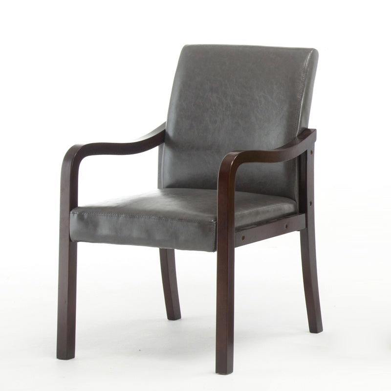 Chaise de salle à manger en bois rembourrée à dossier solide de fauteuil de maison contemporaine