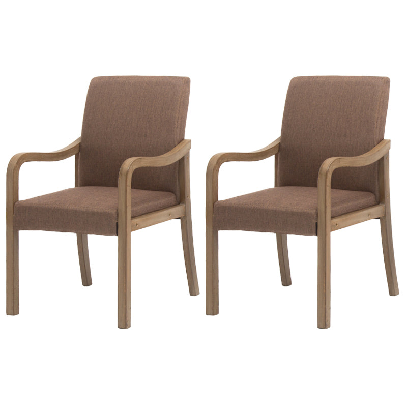 Chaise de salle à manger en bois rembourrée à dossier solide de fauteuil de maison contemporaine