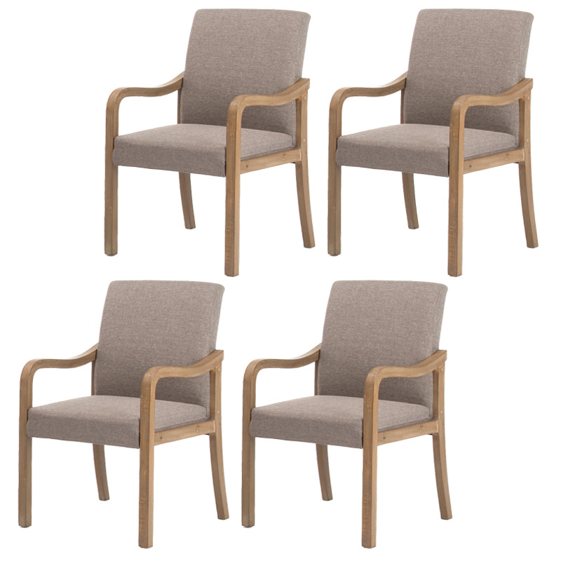 Chaise de salle à manger en bois rembourrée à dossier solide de fauteuil de maison contemporaine