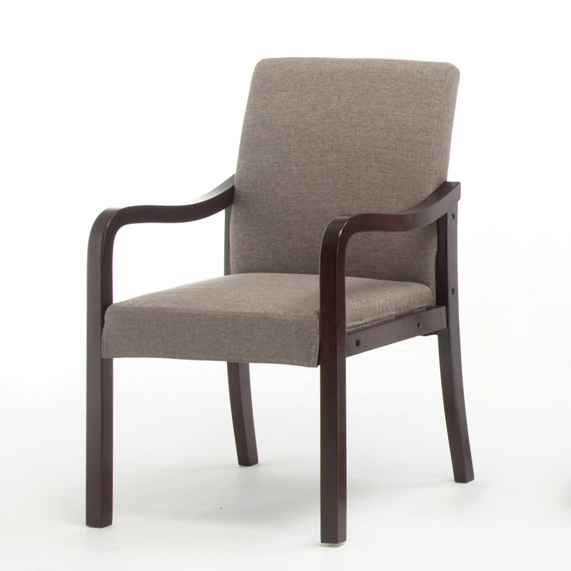 Chaise de salle à manger en bois rembourrée à dossier solide de fauteuil de maison contemporaine
