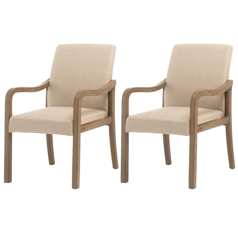 Chaise de salle à manger en bois rembourrée à dossier solide de fauteuil de maison contemporaine