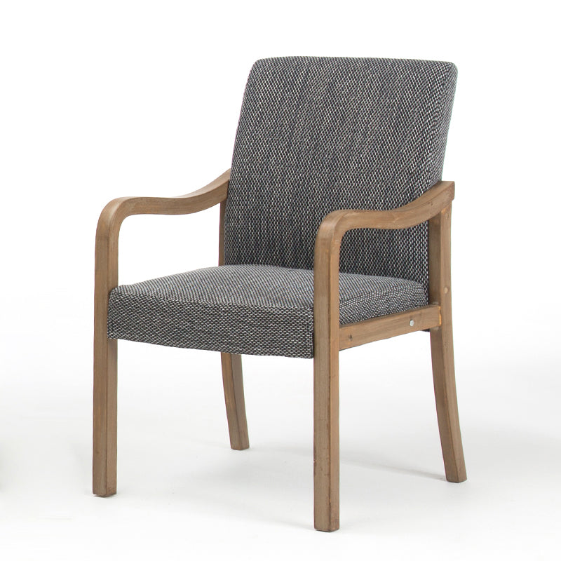Chaise de salle à manger en bois rembourrée à dossier solide de fauteuil de maison contemporaine