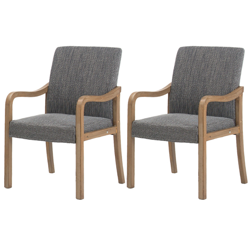 Chaise de salle à manger en bois rembourrée à dossier solide de fauteuil de maison contemporaine