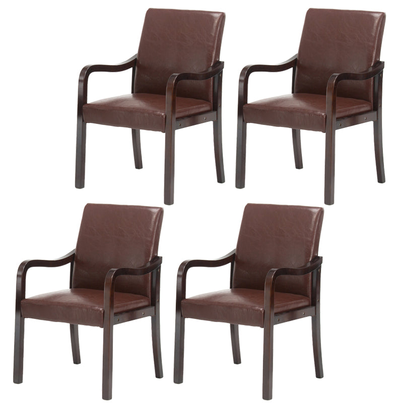 Chaise de salle à manger en bois rembourrée à dossier solide de fauteuil de maison contemporaine