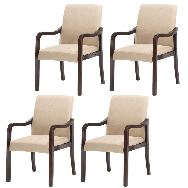 Chaise de salle à manger en bois rembourrée à dossier solide de fauteuil de maison contemporaine
