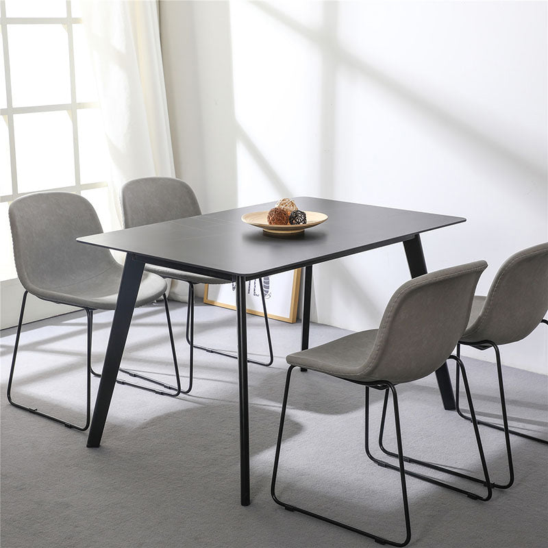 Seitstuhl für industriellen Stil Set Esszimmer Seitenstuhl Set mit Metallbeinen