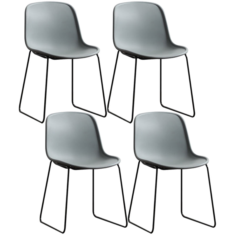 Seitstuhl für industriellen Stil Set Esszimmer Seitenstuhl Set mit Metallbeinen