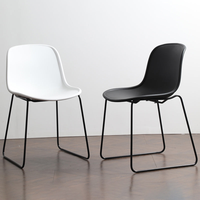 Seitstuhl für industriellen Stil Set Esszimmer Seitenstuhl Set mit Metallbeinen