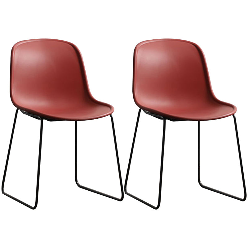 Seitstuhl für industriellen Stil Set Esszimmer Seitenstuhl Set mit Metallbeinen