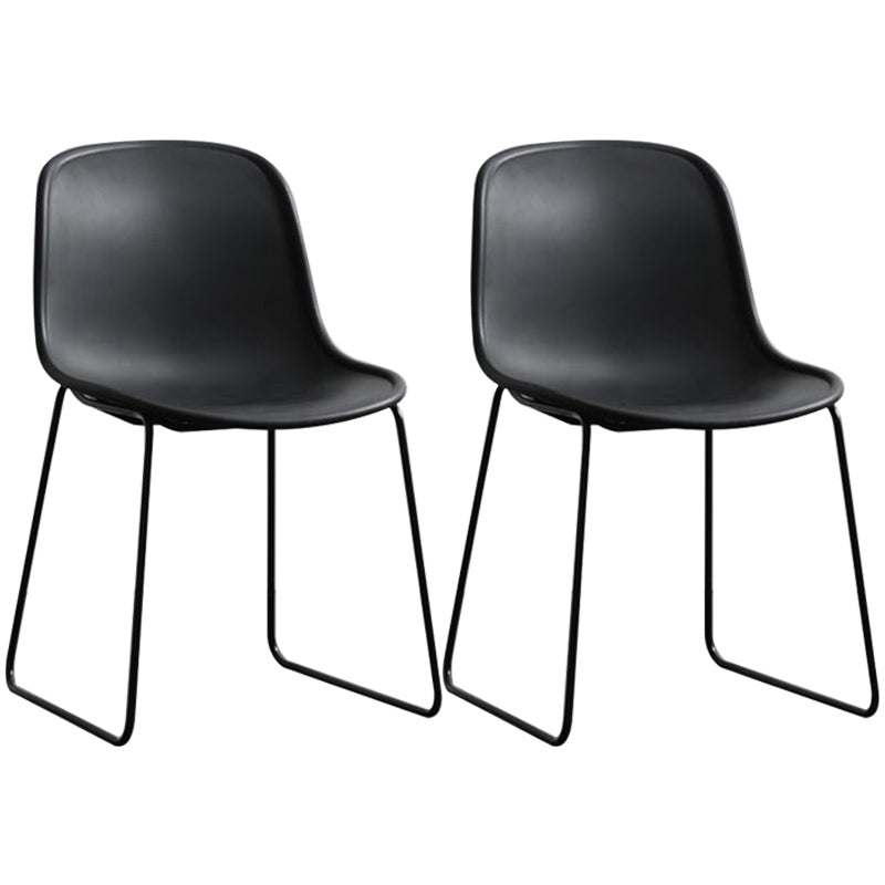 Seitstuhl für industriellen Stil Set Esszimmer Seitenstuhl Set mit Metallbeinen